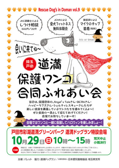 【11/12(日)に変更】埼玉県戸田市道満合同ふれあい会参加のご案内